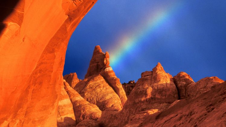 landscapes, Skylines, Arches, National, Park, Utah, National, Park, Arches HD Wallpaper Desktop Background