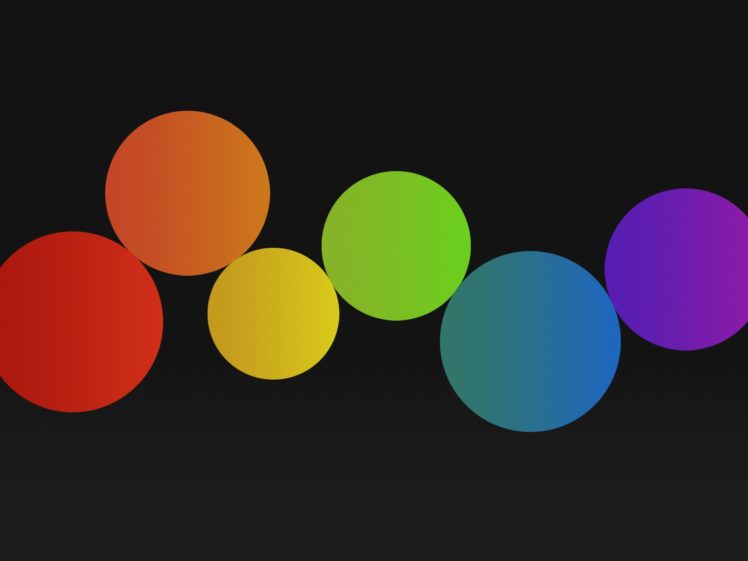 minimalistic, Multicolor, Circles, Black, Background HD Wallpaper Desktop Background