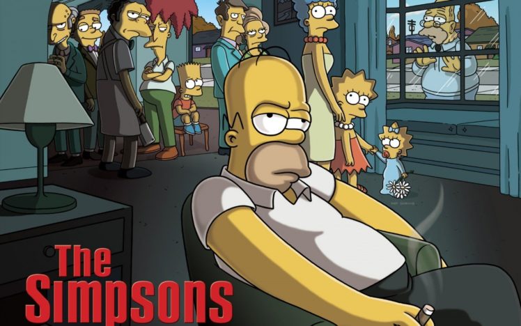cartoons, The, Simpsons, Series, The, Sopranos HD Wallpaper Desktop Background
