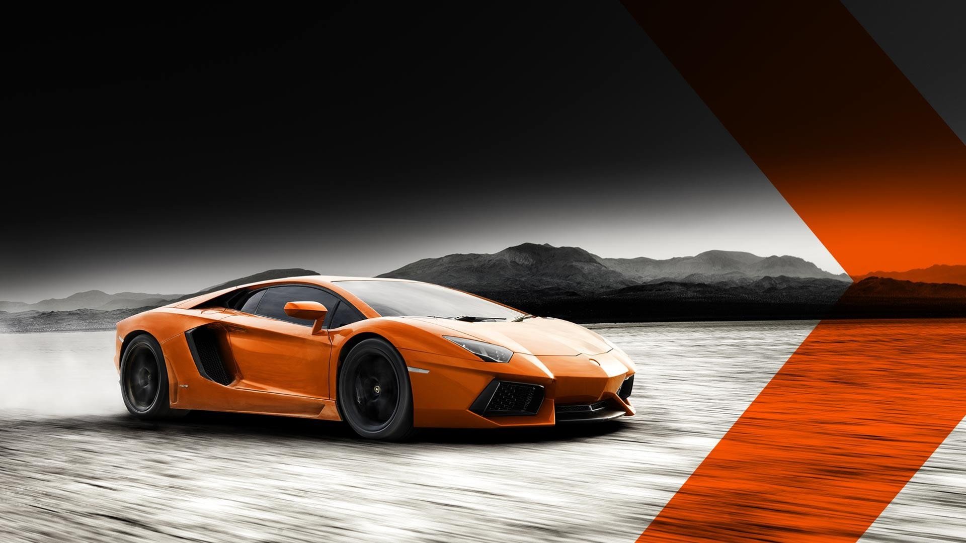 supercars, Selective, Coloring, Lamborghini, Aventador Wallpaper