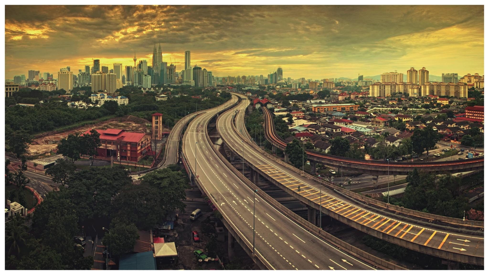 cityscapes, Urban, Highways, Skyscrapers, Malaysia, Asia, Petronas, Towers, Kuala, Lumpur Wallpaper