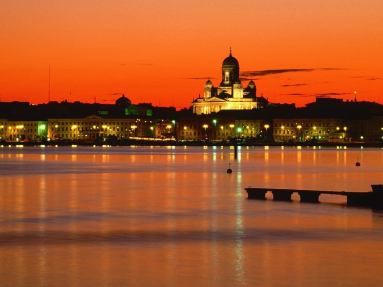 nature, Orange, Finland, Evening, Helsinki HD Wallpaper Desktop Background