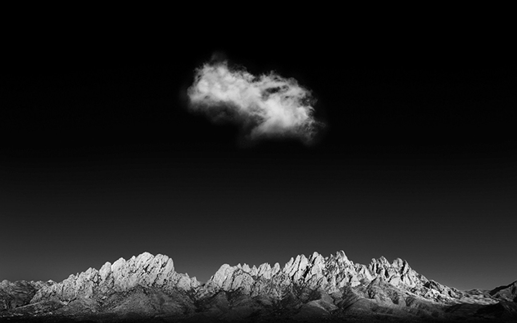 clouds, Grayscale Wallpaper