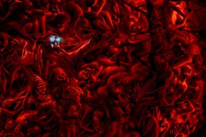 romantically, Apocalyptic, Apocal, Dark, Horror, Creepy, Spooky, Macabre, Evil, Pain, Skeleton, Skull, Demons, Zombies, Scream, Expression, Gas, Mask, Goggles, Glasses, Nuclear, Mood, Emotion, Red, Color, Comics,
