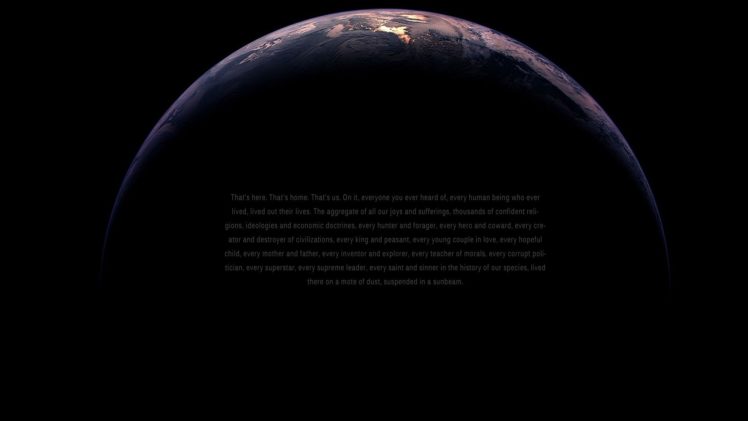 earth, Carl, Sagan HD Wallpaper Desktop Background