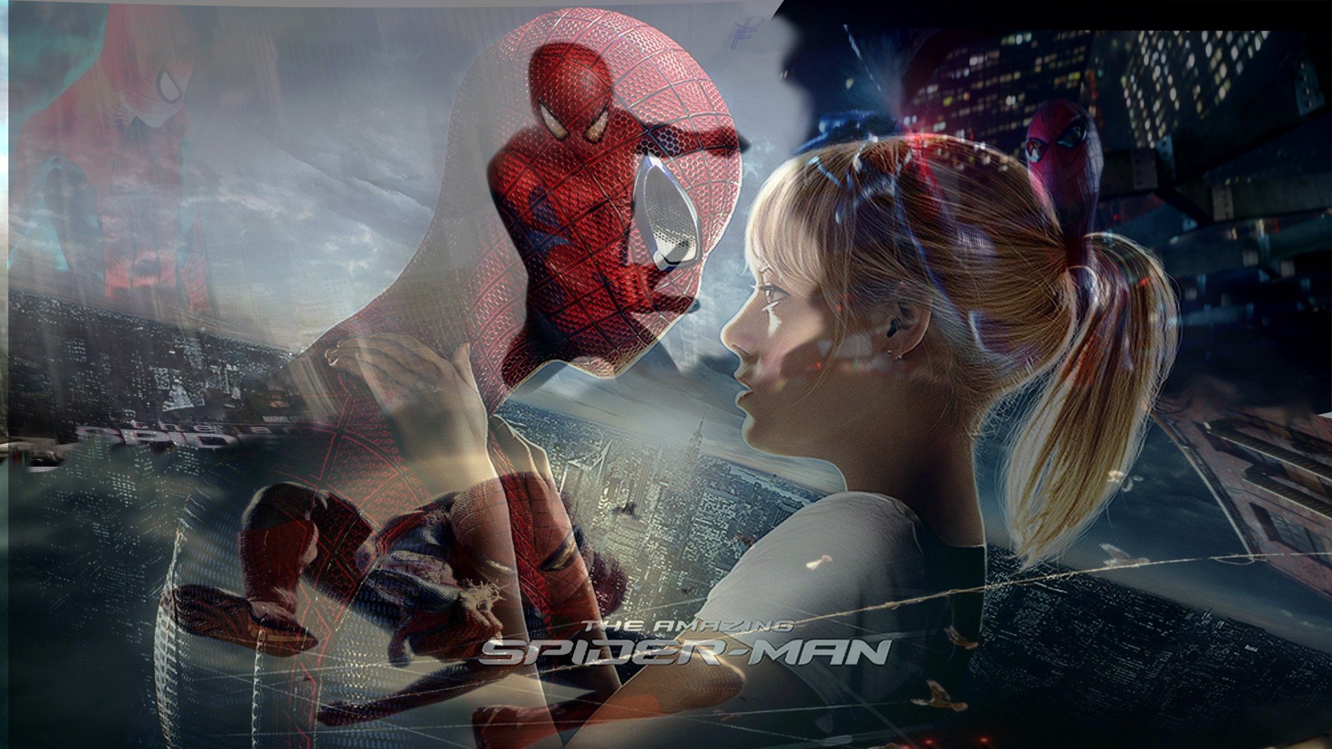 spider man, Emma, Stone, Gwen, Stacy, The, Amazing, Spider man Wallpaper