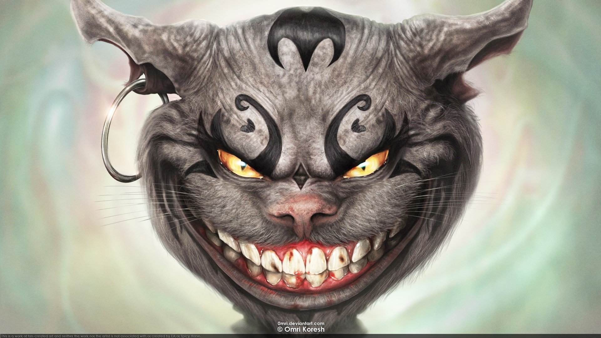 cheshire, Cat, American, Mcgees, Alice Wallpaper