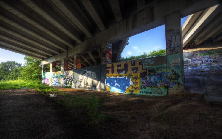 graffiti, Urban, Overpass HD Wallpaper Desktop Background