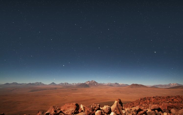 stars, Over, The, Desert HD Wallpaper Desktop Background