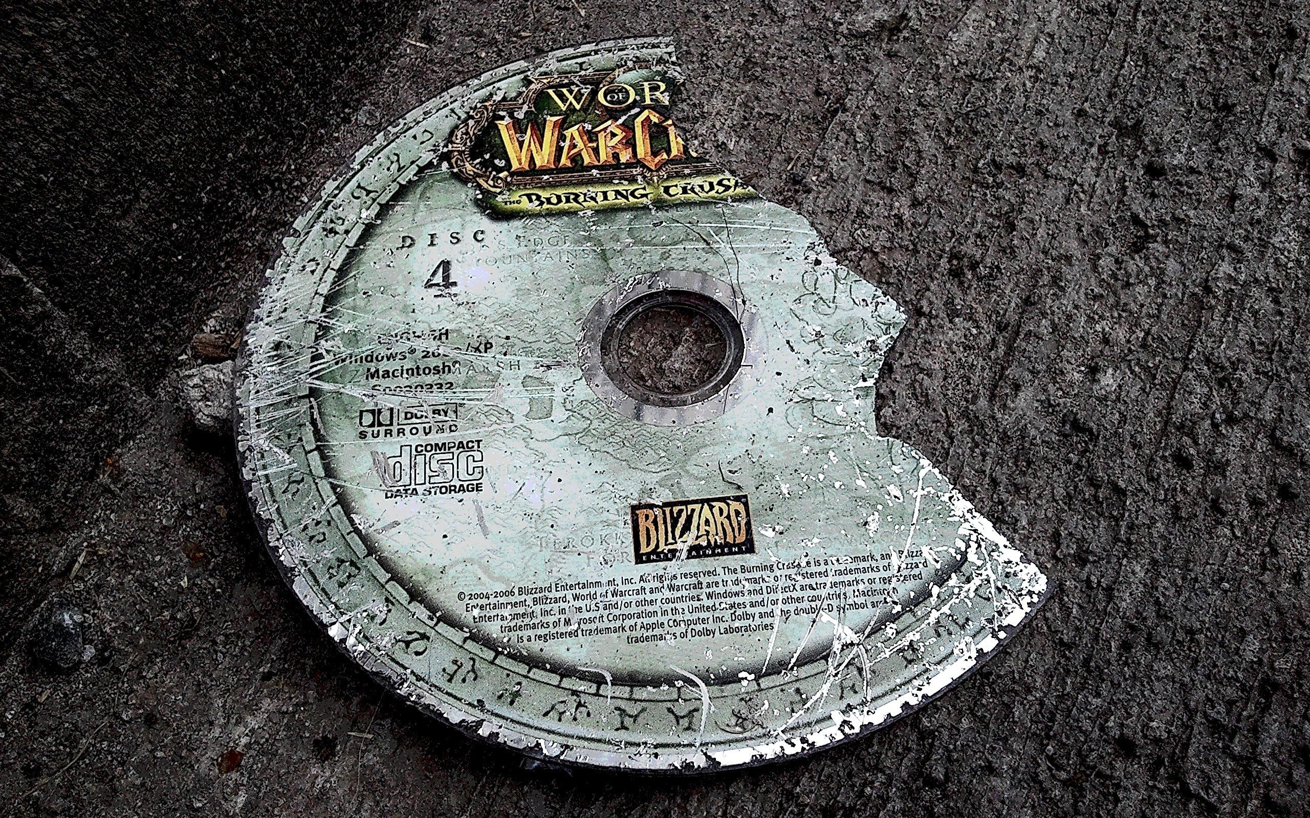 world, Of, Warcraft, Broken, Compact, Disc Wallpaper