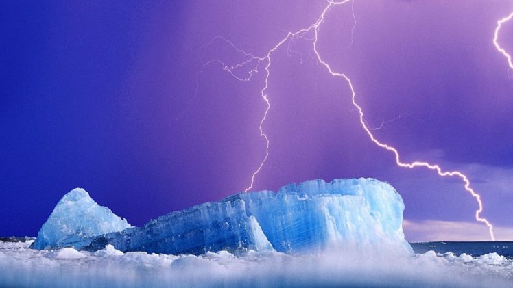 ice, Lightning HD Wallpaper Desktop Background