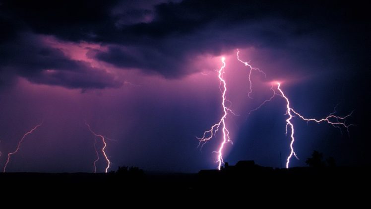 forests, Storm, Arizona, Lightning, National, Park HD Wallpaper Desktop Background