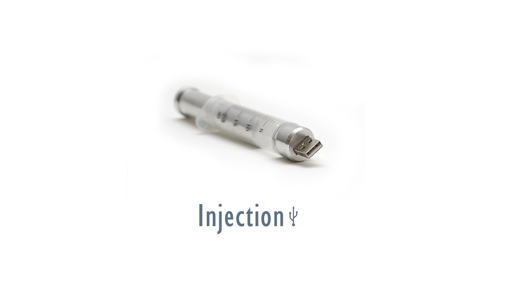 minimalistic, Usb, Funny, Syringe, White, Background Wallpaper