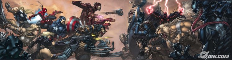 venom, Spider man, Captain, America, Wolverine, Superheroes, Magneto HD Wallpaper Desktop Background
