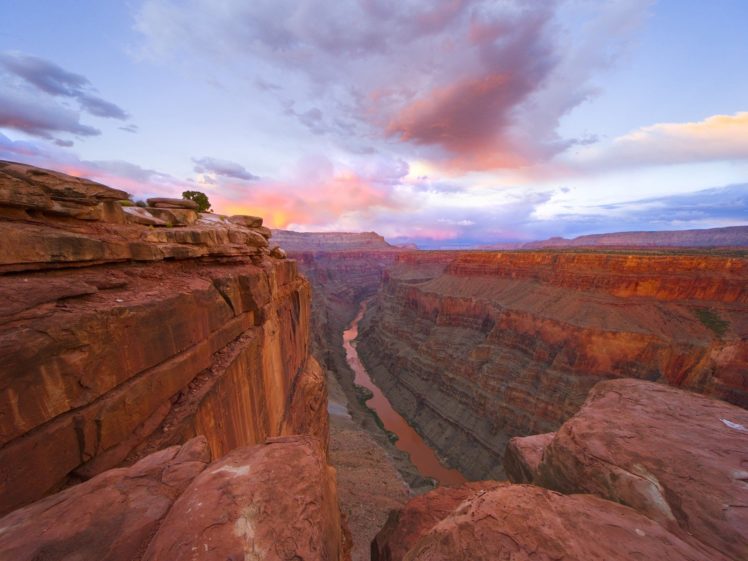 sunset, Arizona, Grand, Canyon, National, Park, Overlook HD Wallpaper Desktop Background
