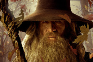 the, Hobbit, An, Unexpected, Journey, Gandalf, Lord, Of, The, Rongs, Lotr, Fantasy, Magician, Mage, Wizard, Sorcerer, Face, Eyes, Stare, Staff, Trees, Forests, Autumn, Fall, Seasons, Art, Posters