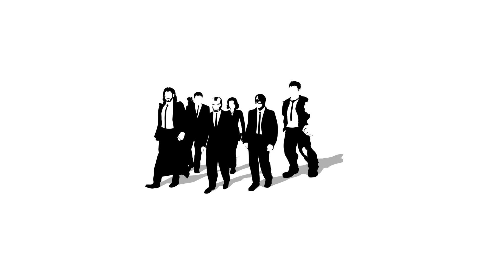 minimalistic, Reservoir, Dogs, Artwork, Simple, Background, Avengers Wallpaper