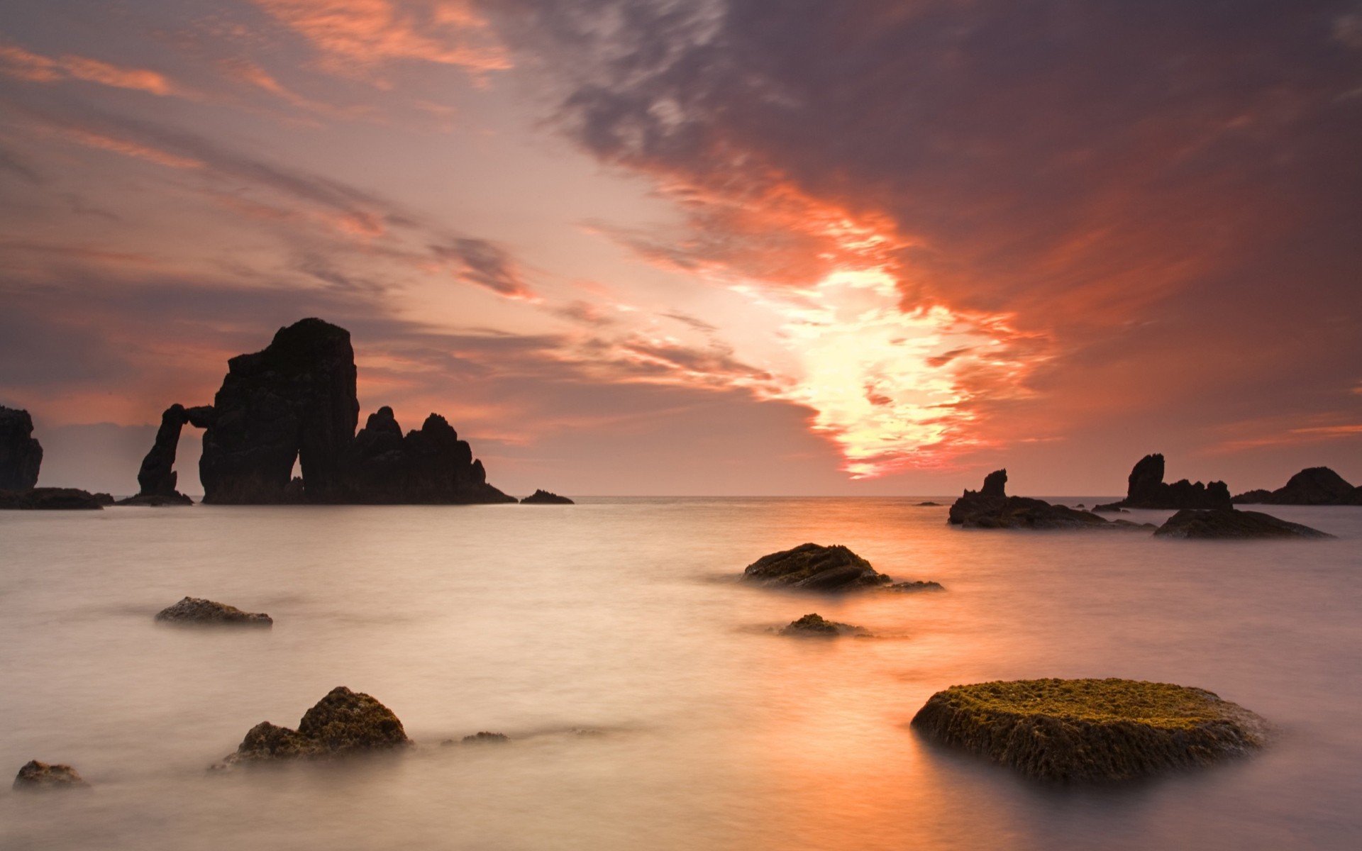 water, Clouds, Landscapes, Beaches Wallpaper