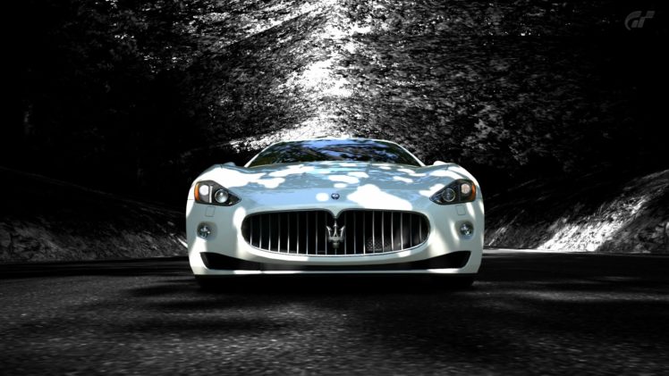 white, Maserati, Granturismo HD Wallpaper Desktop Background