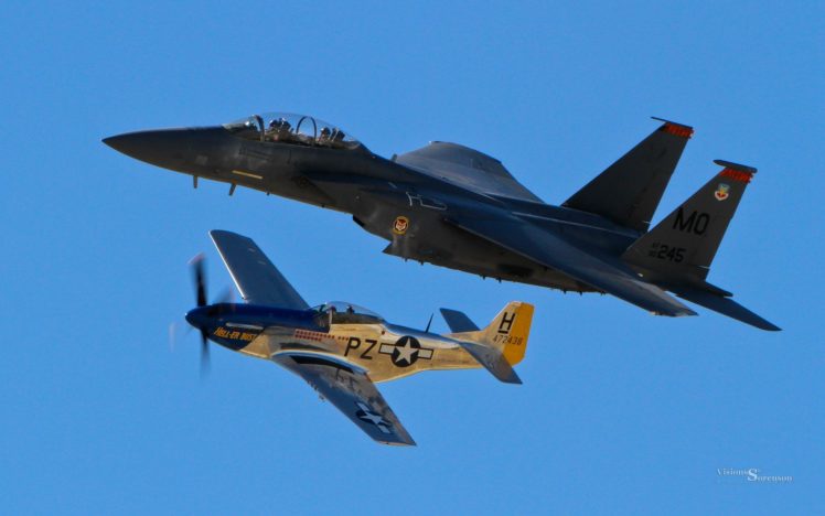 aircraft, F 15, Eagle, P 51, Mustang HD Wallpaper Desktop Background