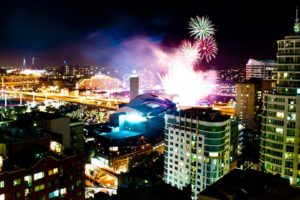 cityscapes, Night, Lights, Multicolor, Wall, Explosions, Fireworks, Buildings, Sydney, City, Lights, Australia, Australian, Nighttime, City, Skyline, Explosion, Citylife, Colors