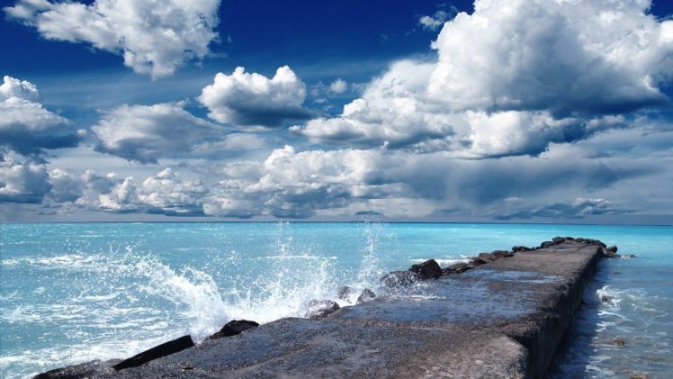 skies, Sea HD Wallpaper Desktop Background