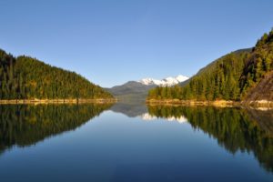 landscapes, Nature, Lakes, Reflections, Land, Pine, Trees