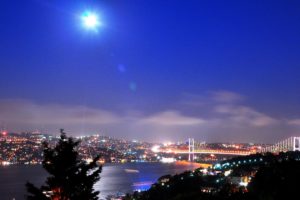 cityscapes, Night, Turkey, Istanbul, Bosphorus, Cities
