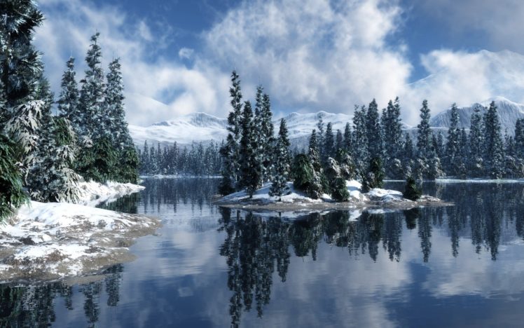 winter, Lakes, Tv, Shows HD Wallpaper Desktop Background