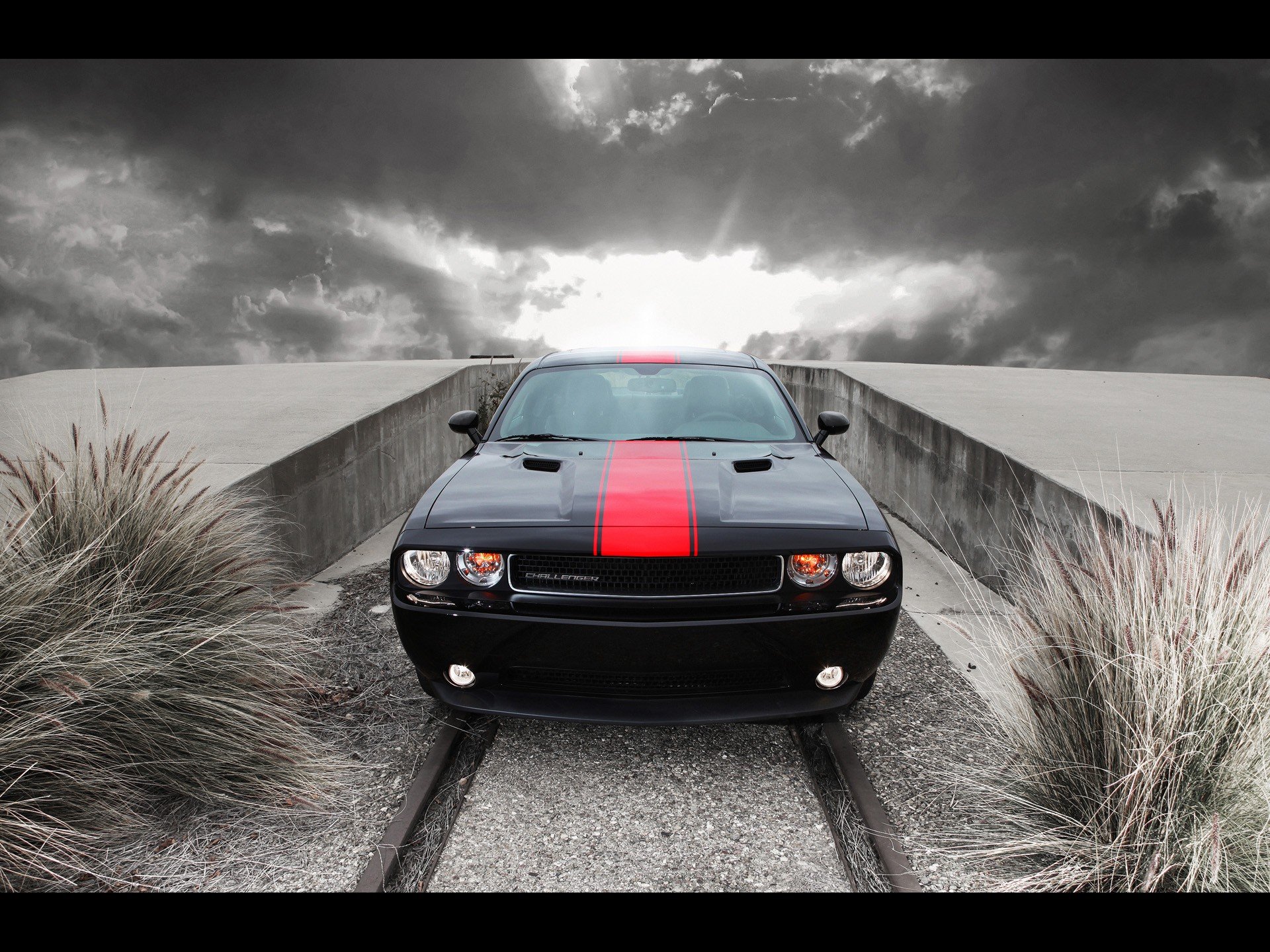 cars, Front, Dodge, Challenger Wallpaper