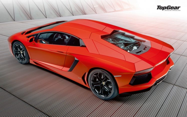 top, Gear, Lamborghini, Lamborghini, Aventador, Red, Cars HD Wallpaper Desktop Background