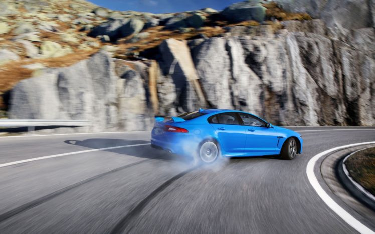 mountains, Roads, Supercars, Jaguar, Xfr, Drift HD Wallpaper Desktop Background