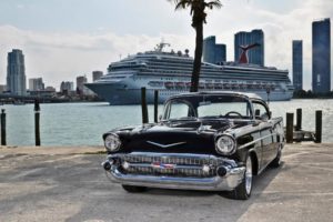 1954, Chevrolet, Bel, Air, Chevy, Auto, Retro, Classic, Ships, Boats, Cities, Buildings, Skyscrapers