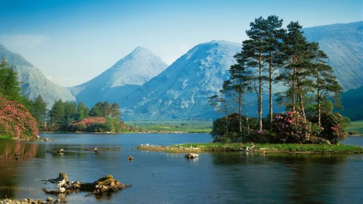 mountains, Landscapes, Nature, Trees, Hills, Scotland HD Wallpaper Desktop Background