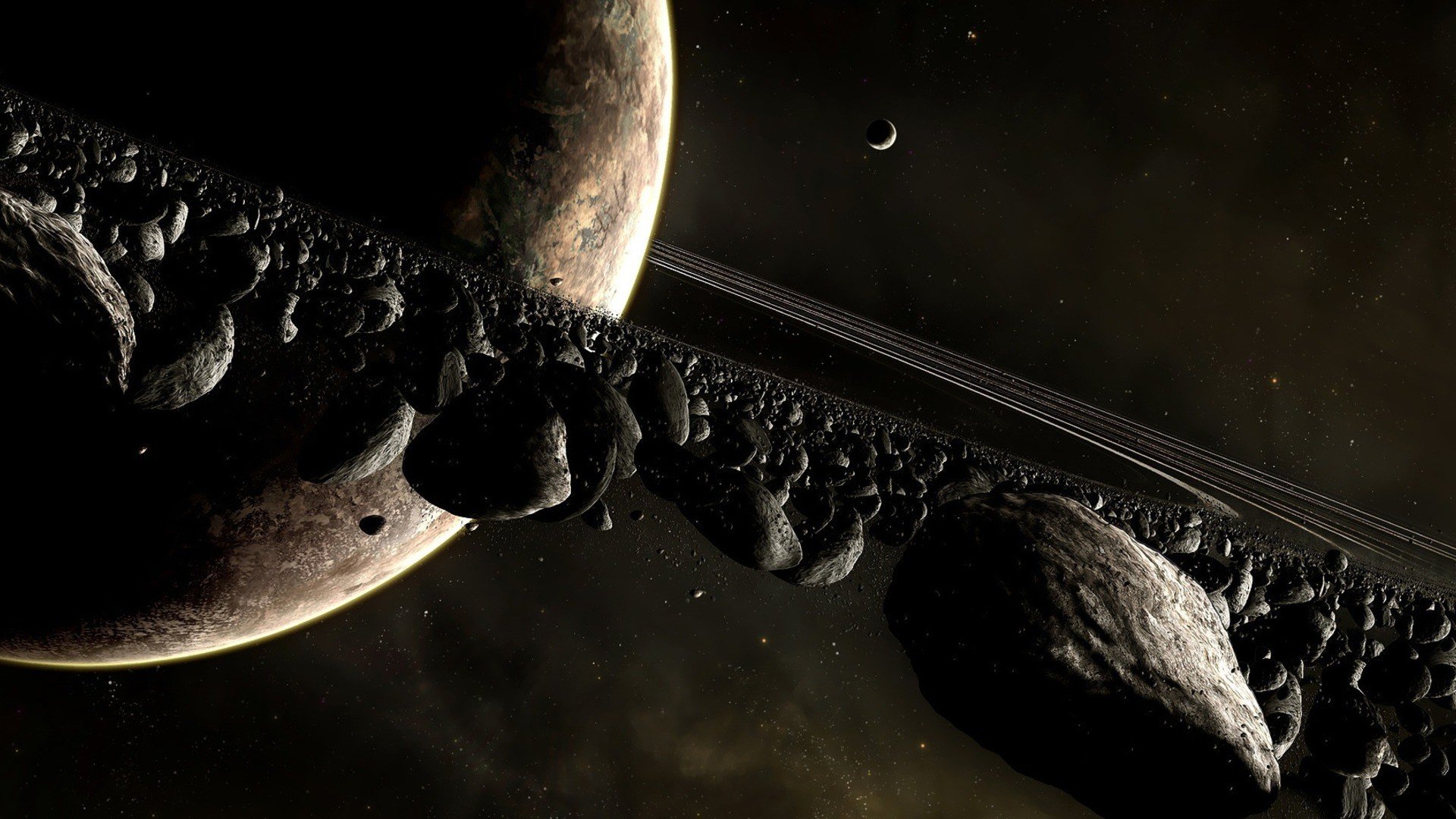 outer, Space, Planets, Asteroids Wallpaper