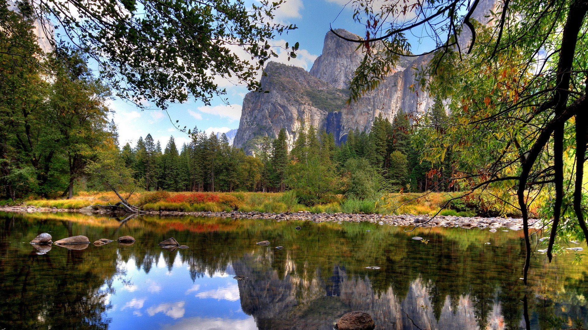 water, Mountains, Nature, Autumn, Forests, Lakes Wallpaper