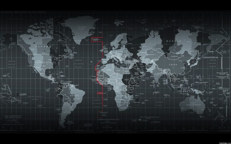 maps, World, Earth, Globe, Continents, Land, Ocean, Sea, Time, Grid HD Wallpaper Desktop Background
