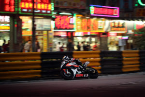 vehicles, Motorcycles, Motorbikes, Bikes, Race, Racing, Track, Roads, People, Crowd, Wheels, Motion, Speed, Lights, Neon, Signs, Fence