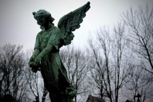 gothic, Angels, Photography, Wings, Cemetery, Grave, Graveyard, Trees, Sky, Dark, Death, Religion, Brass