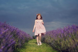 people, Children, Child, Kids, Girl, Females, Dress, Redhead, Landscapes, Flowers, Plants, Sky, Clouds, Grass