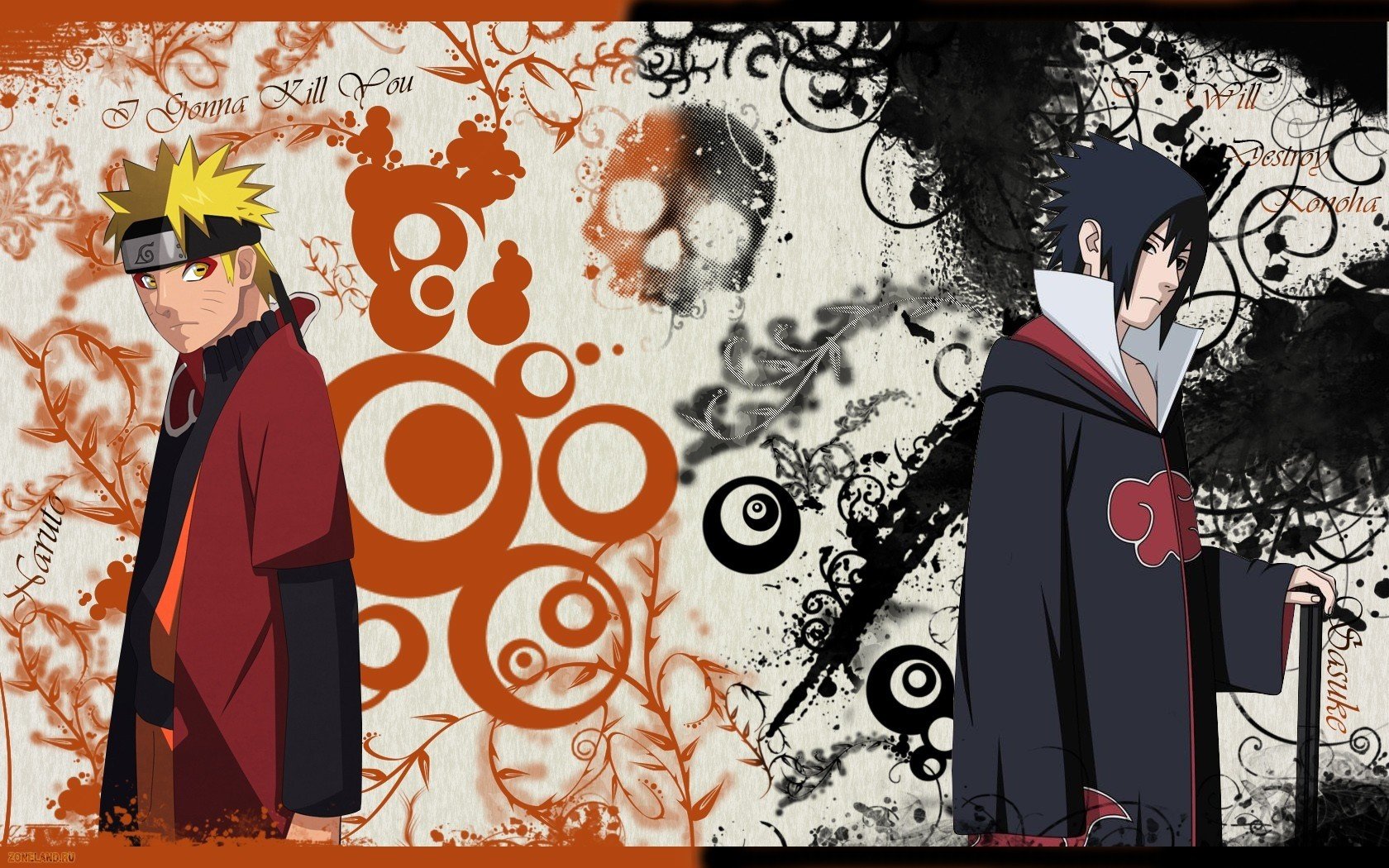 naruto vs sasuke shippuden wallpaper