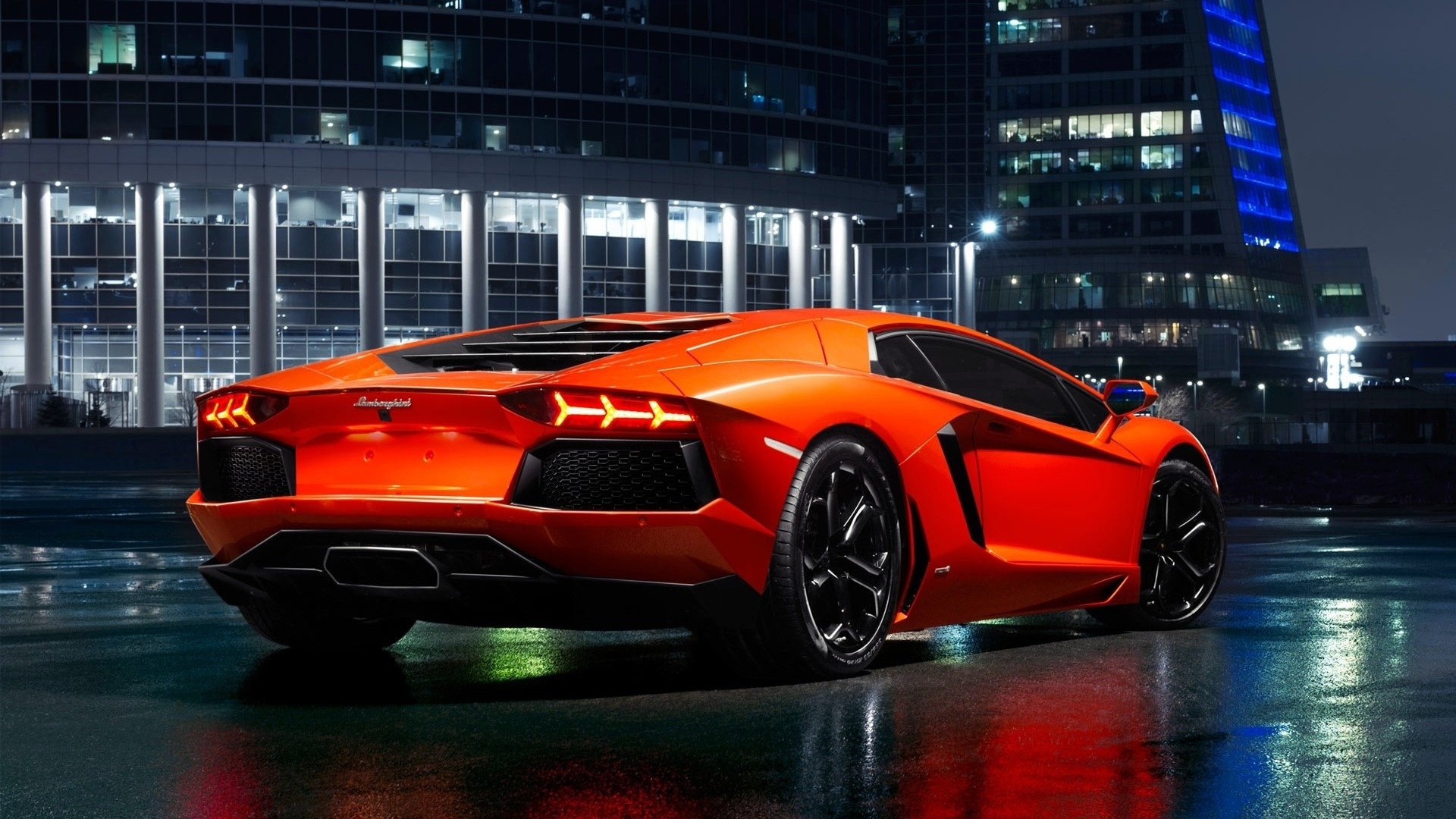 lamborghini, Exotic, Supercar, Vehicles, Cars, Orange, Color, Contrast