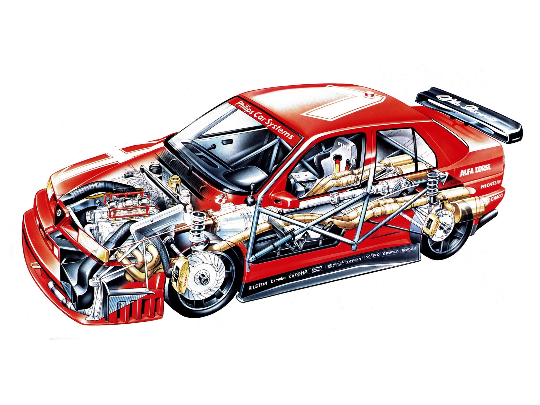 1993, Alfa, Romeo, 155, V 6, T i, Dtm,  se052 , Race, Racing, Interior, Engine Wallpaper
