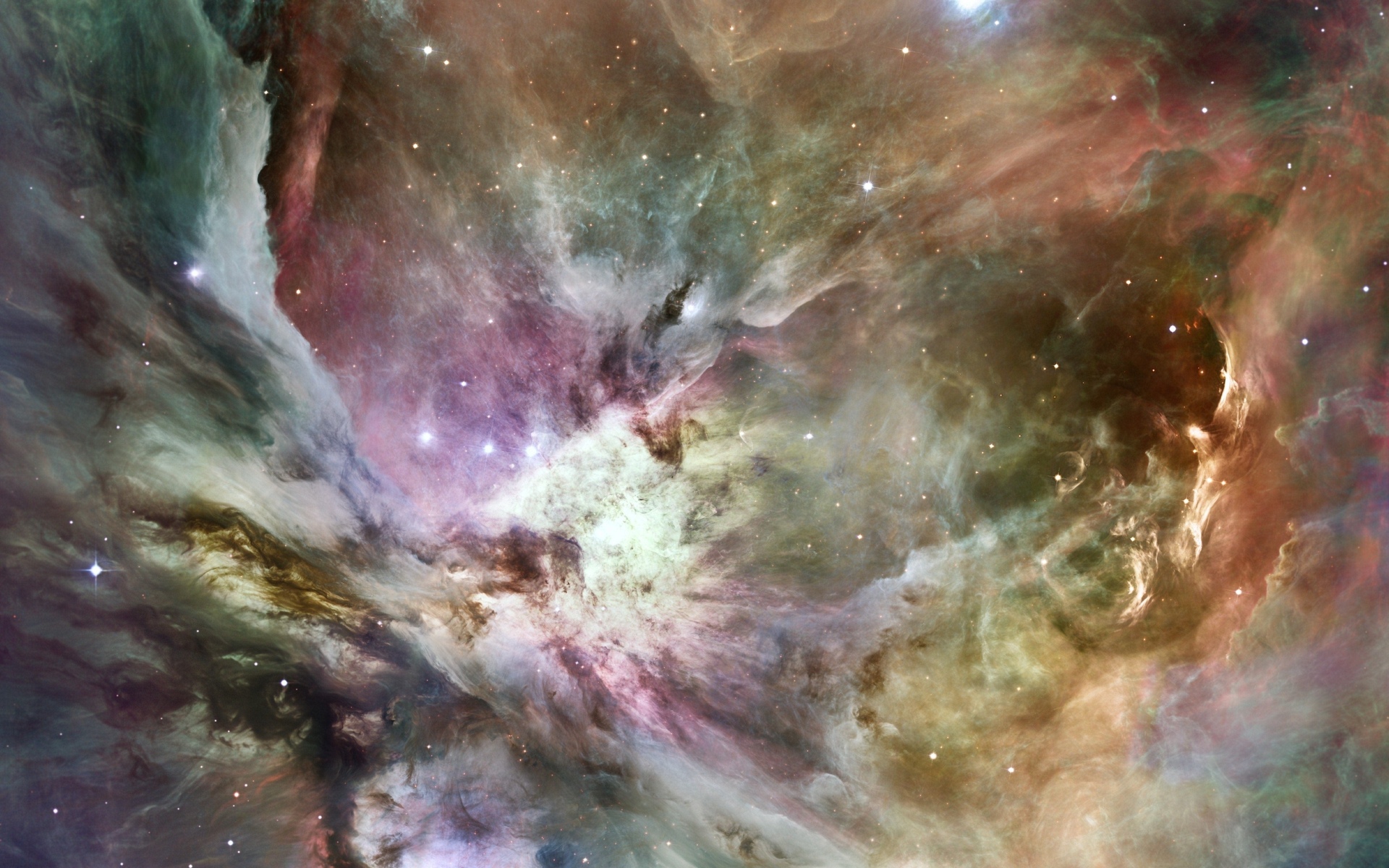 Туманность Ориона в телескоп Хаббл
