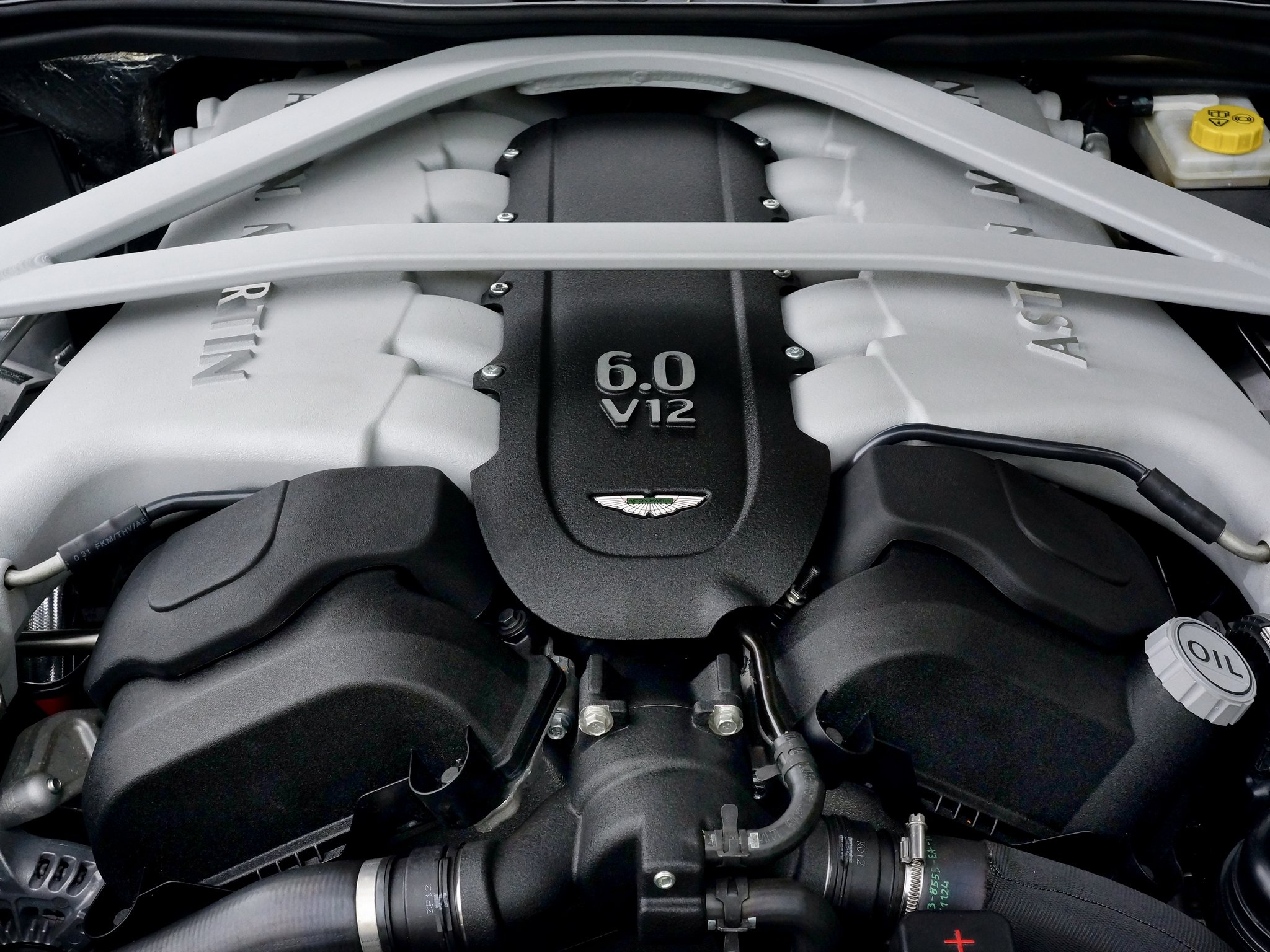 2012, Aston, Martin, Db9, Uk spec, Engine Wallpaper