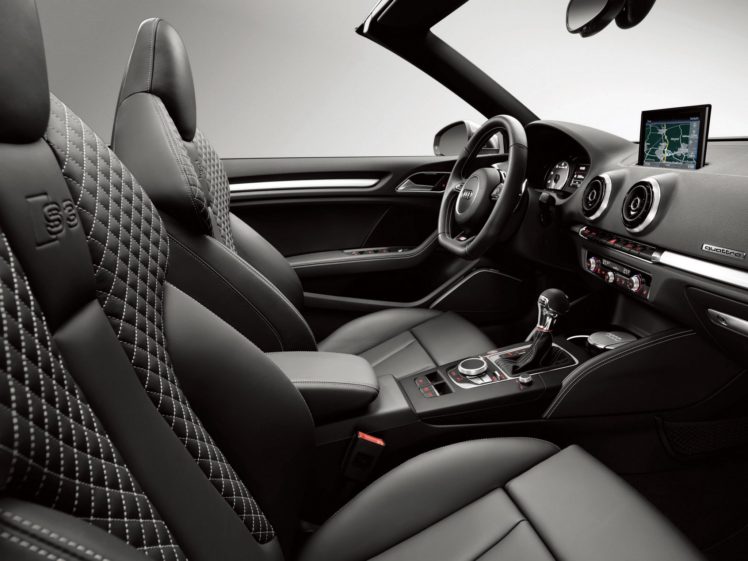 2014, Audi, S 3, Cabrio,  8 v , Convertible, Interior HD Wallpaper Desktop Background