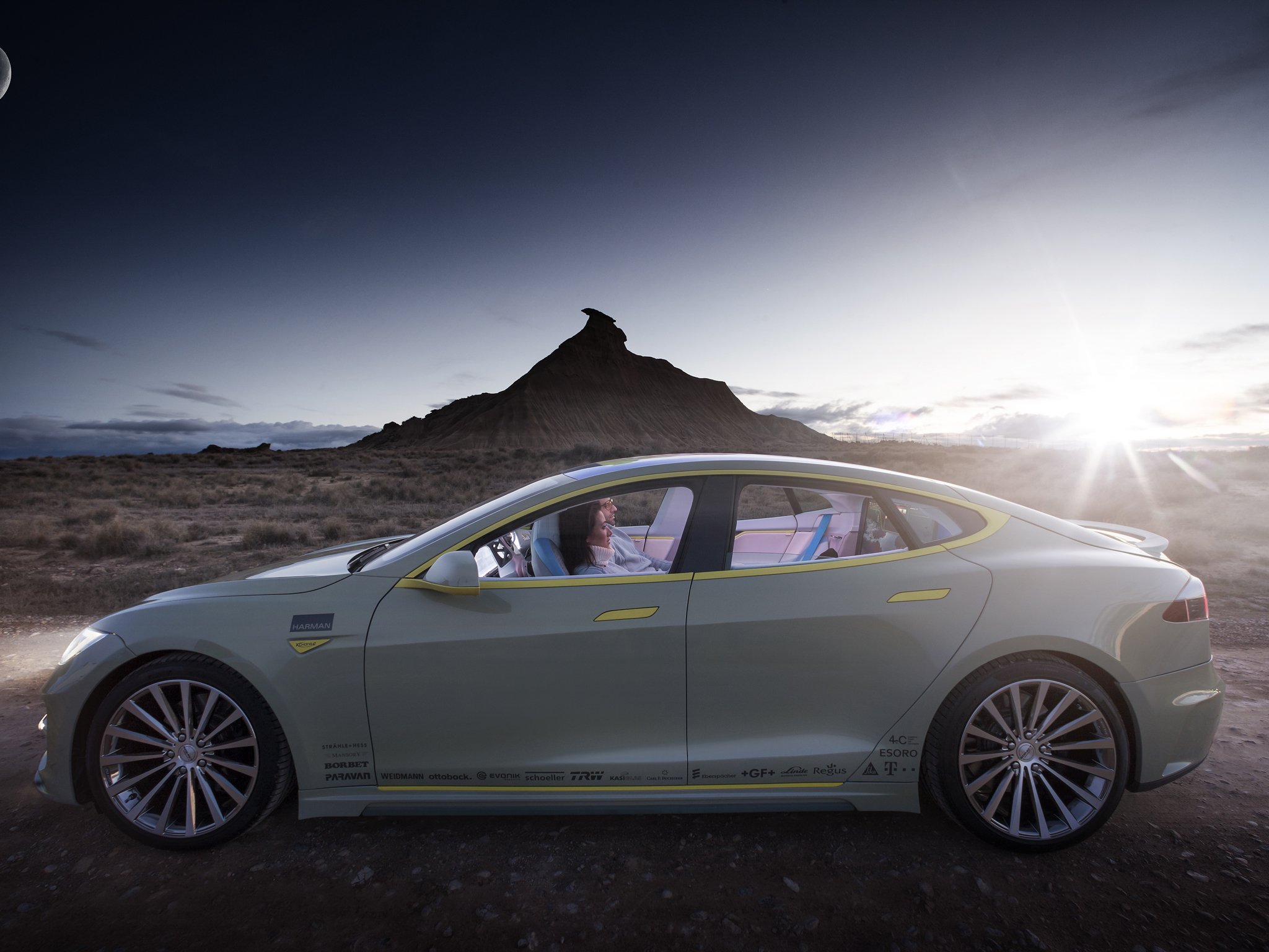 2014, Rinspeed, Xchange, Tesla, Electric, Supercar, Concept Wallpaper