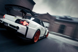 honda, Vehicles, Cars, Auto, Tuning, Wings, Racing, Race, Wheels, Stance, Lights, White, Architecture, Buildings, Speed, Motion