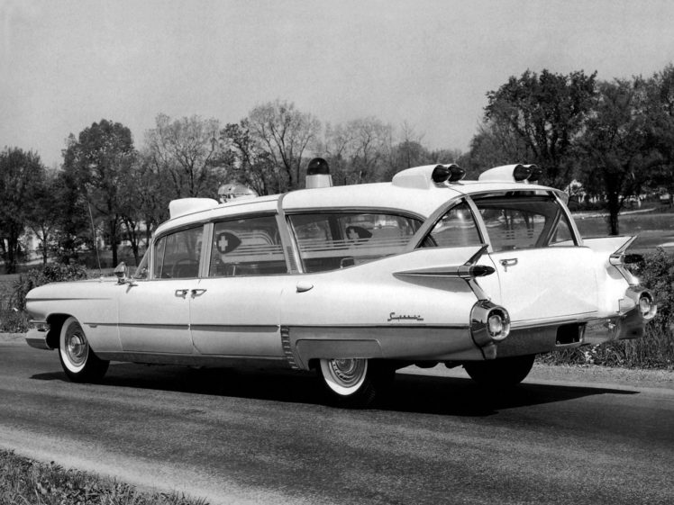 1959, Superior, Cadillac, Crown, Royale, Ambulance,  6890 , Emergency, Stationwagon, Retro HD Wallpaper Desktop Background