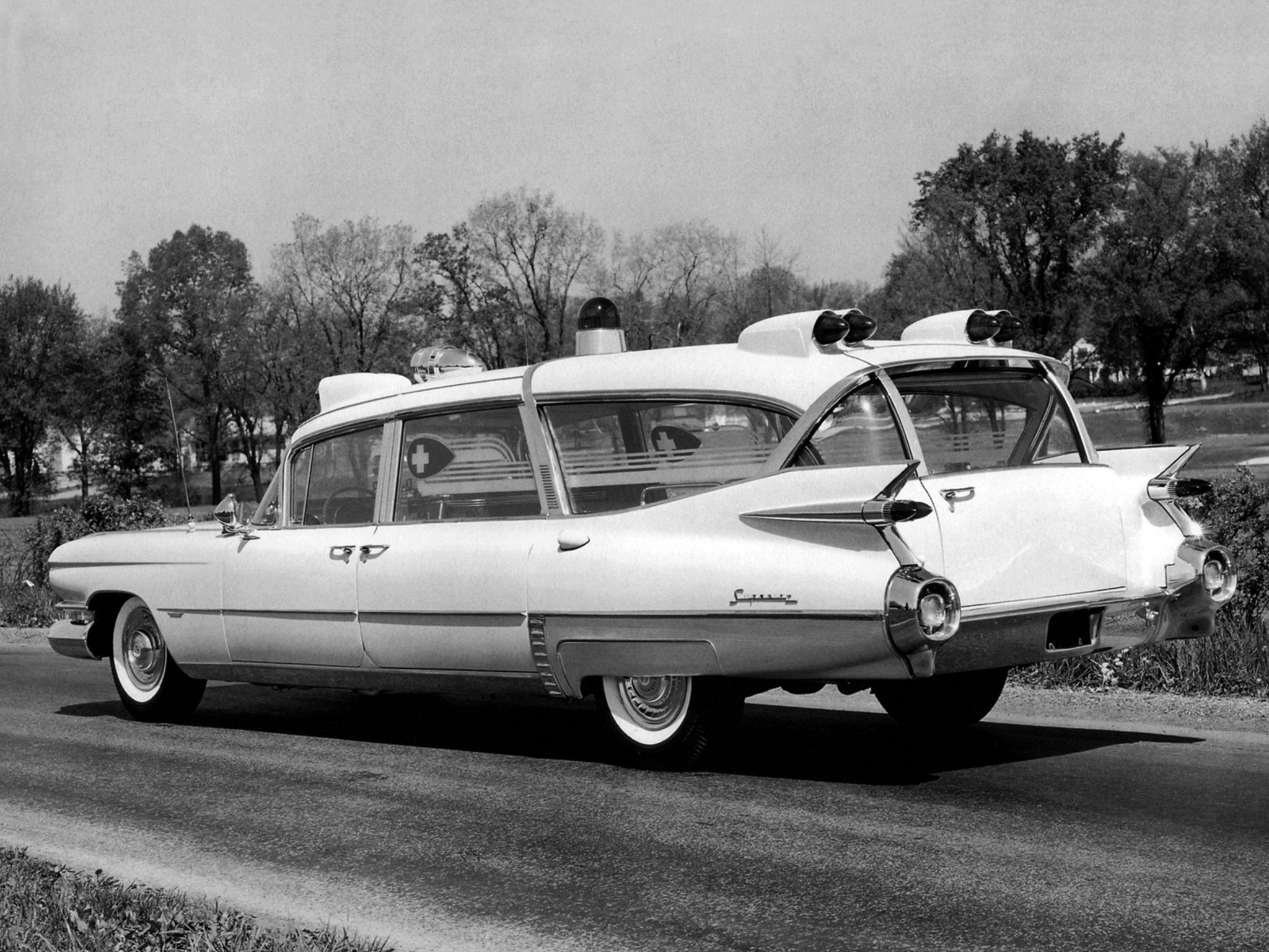 1959, Superior, Cadillac, Crown, Royale, Ambulance,  6890 , Emergency, Stationwagon, Retro Wallpaper
